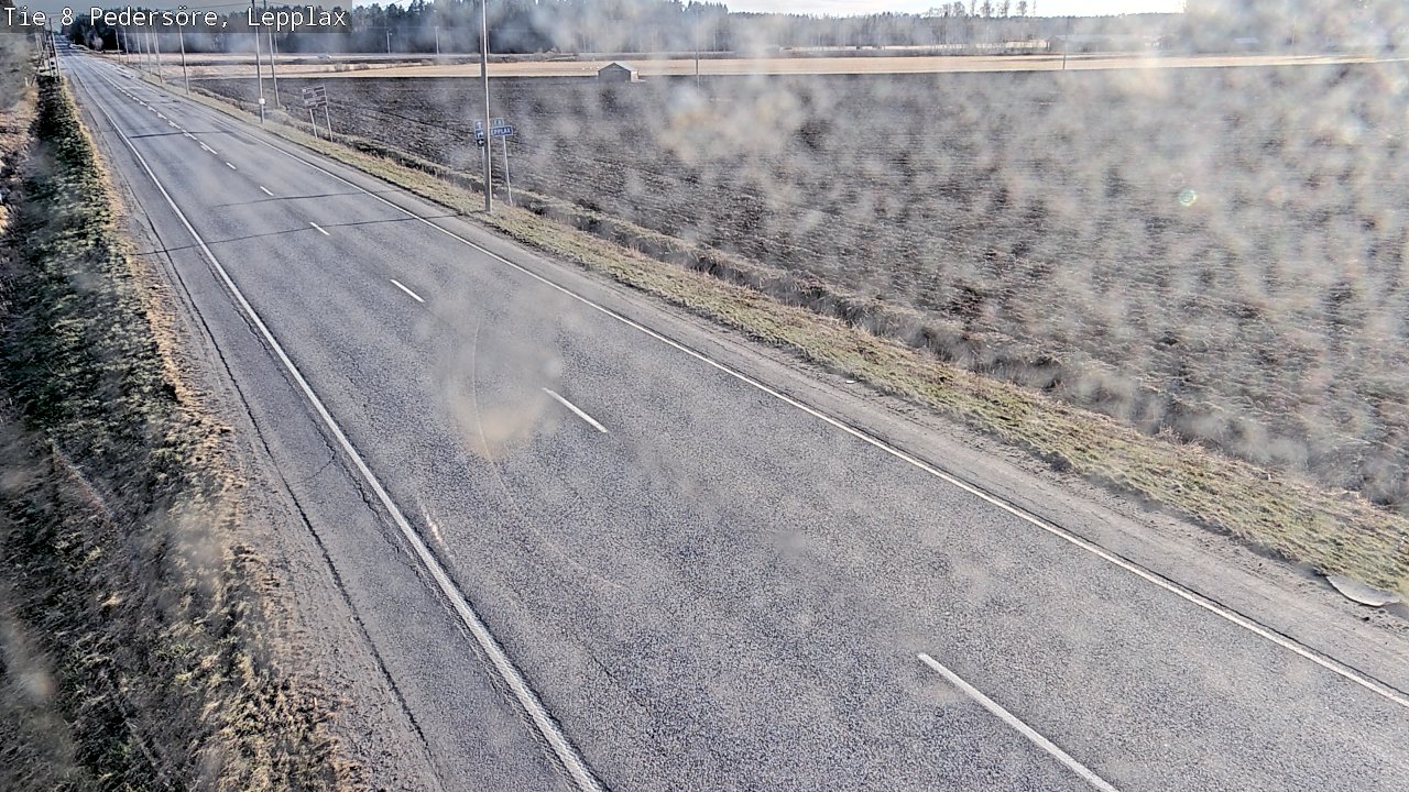 Weather Camera Image Väg 8 Pedersöre, Lepplax, Pedersören kunta, Pohjanmaa