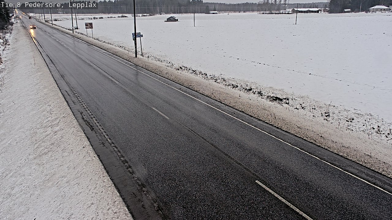 Weather Camera Image Väg 8 Pedersöre, Lepplax, Pedersören kunta, Pohjanmaa