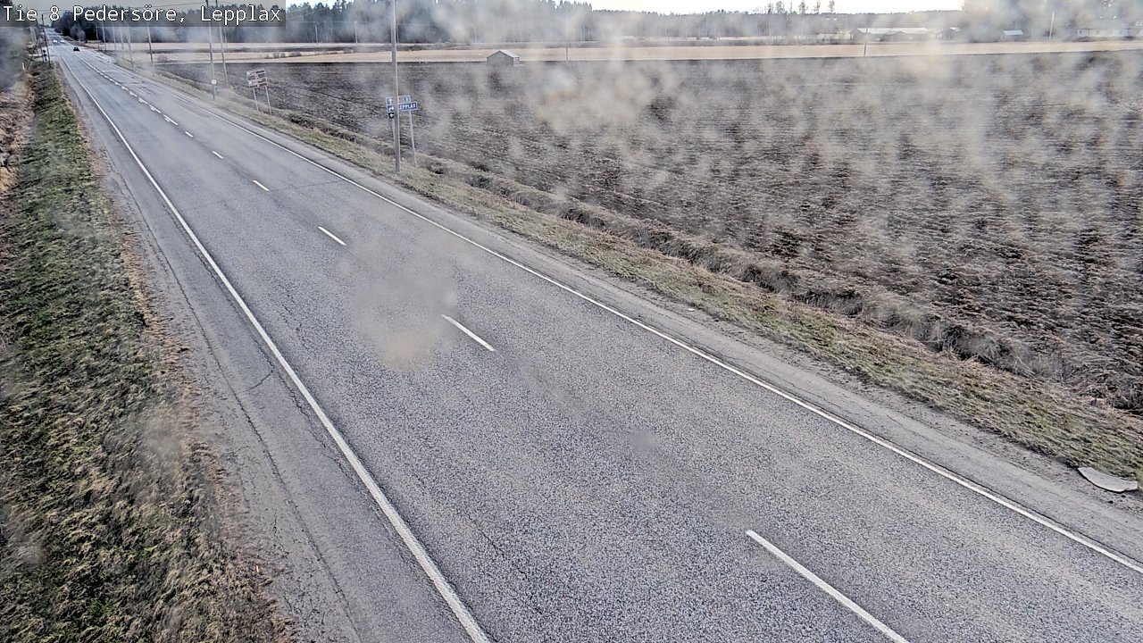 Weather Camera Image Väg 8 Pedersöre, Lepplax, Pedersören kunta, Pohjanmaa