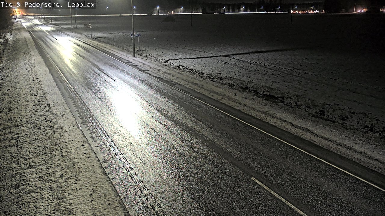 Weather Camera Image Väg 8 Pedersöre, Lepplax, Pedersören kunta, Pohjanmaa