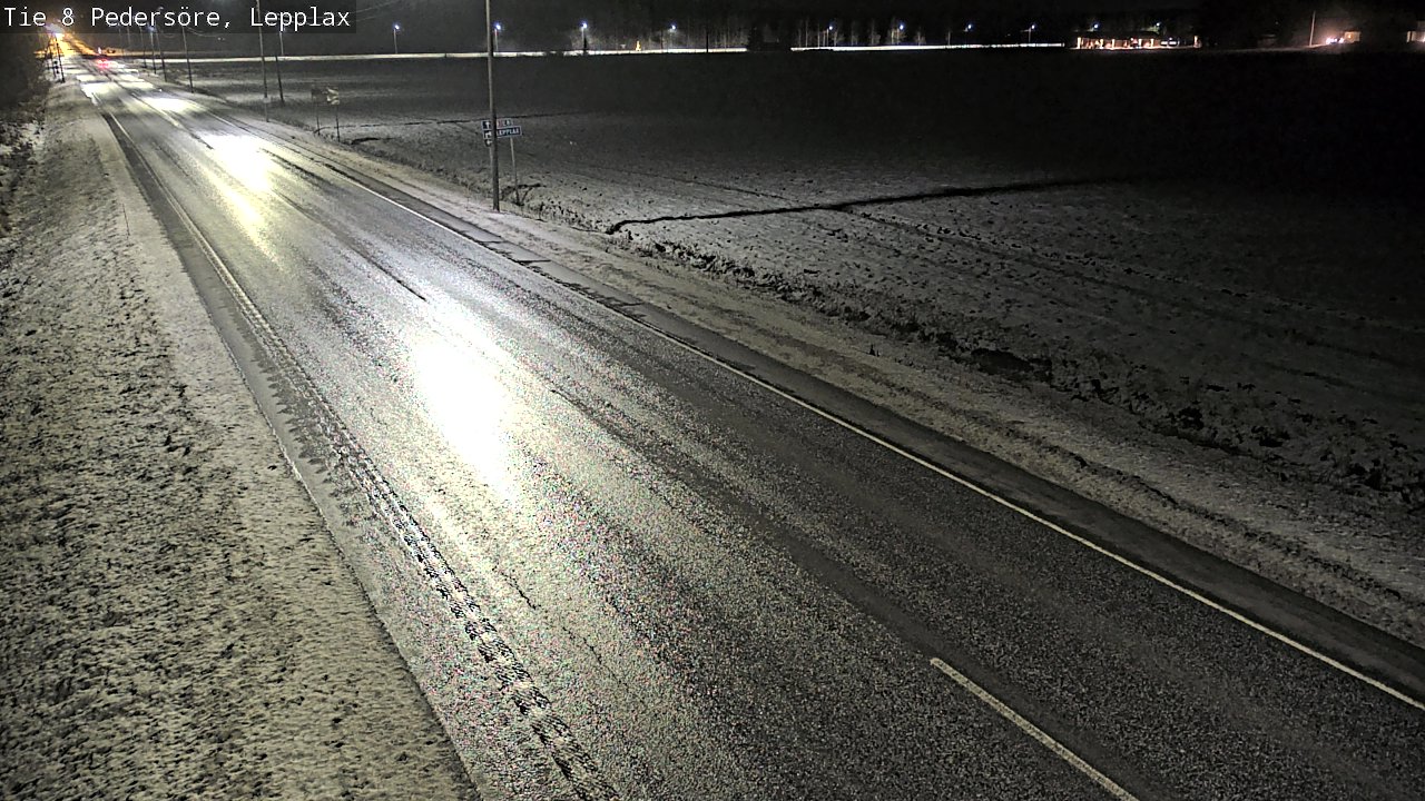 Weather Camera Image Väg 8 Pedersöre, Lepplax, Pedersören kunta, Pohjanmaa