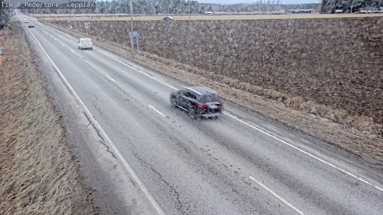 Weather Camera Image Road 8 Pedersöre, Lepplax, Pedersören kunta, Pohjanmaa