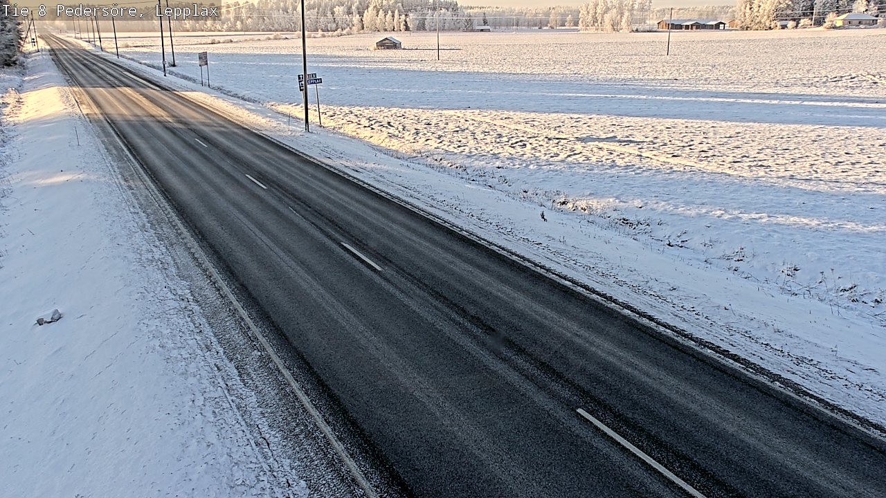 Weather Camera Image Road 8 Pedersöre, Lepplax, Pedersören kunta, Pohjanmaa