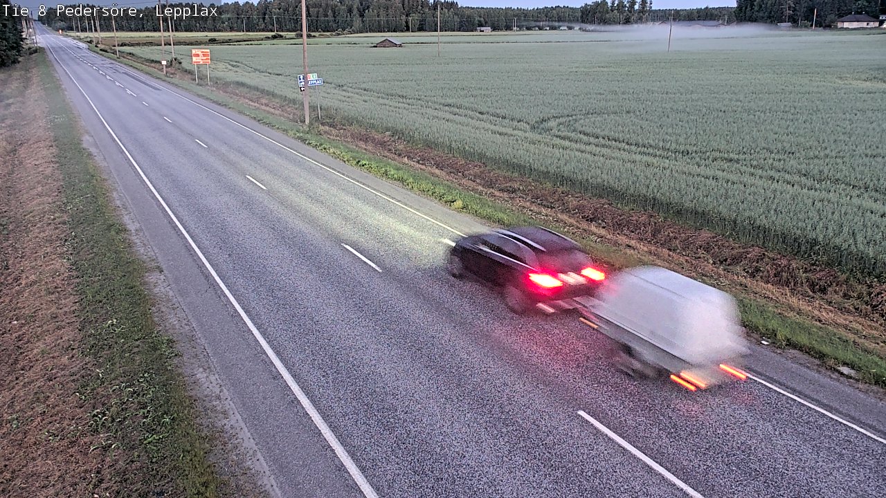 Weather Camera Image Road 8 Pedersöre, Lepplax, Pedersören kunta, Pohjanmaa