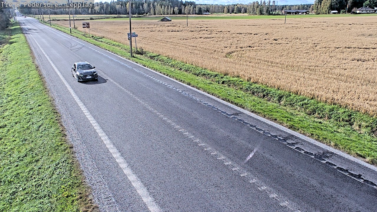 Weather Camera Image Väg 8 Pedersöre, Lepplax, Pedersören kunta, Pohjanmaa