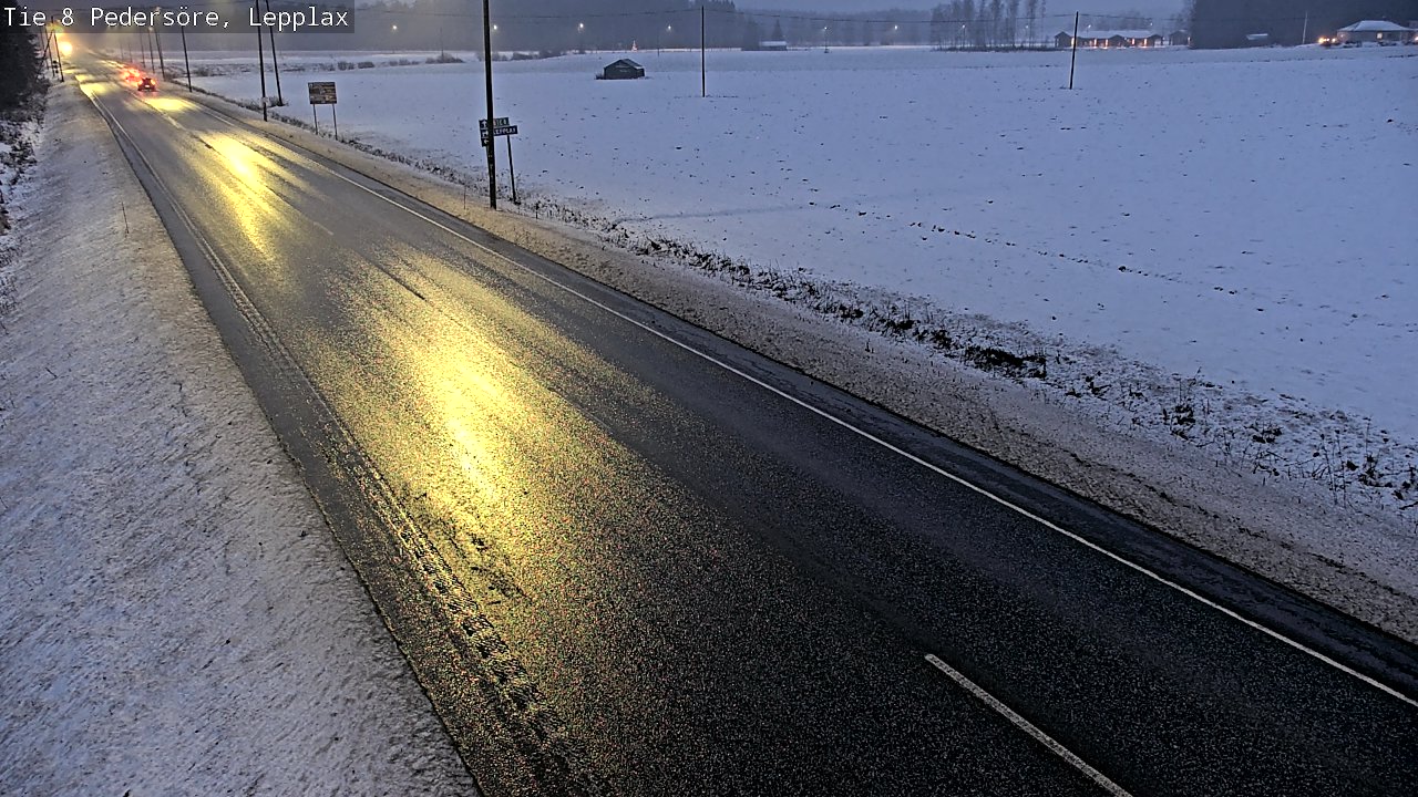 Weather Camera Image Väg 8 Pedersöre, Lepplax, Pedersören kunta, Pohjanmaa