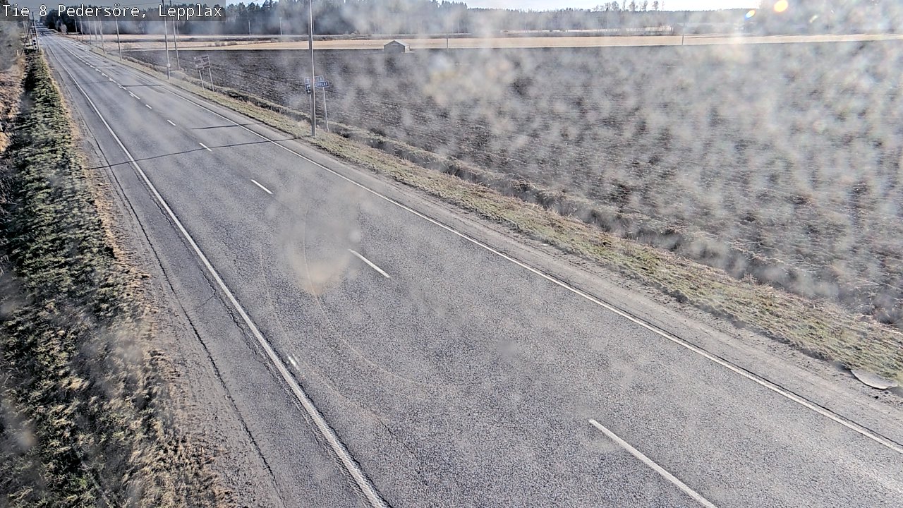 Weather Camera Image Väg 8 Pedersöre, Lepplax, Pedersören kunta, Pohjanmaa