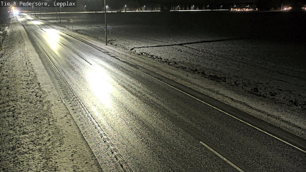 Weather Camera Image Väg 8 Pedersöre, Lepplax, Pedersören kunta, Pohjanmaa