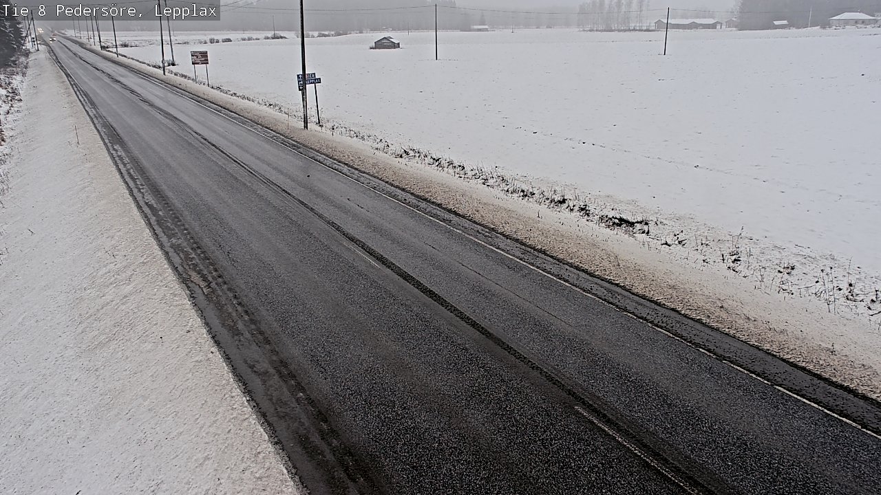 Weather Camera Image Väg 8 Pedersöre, Lepplax, Pedersören kunta, Pohjanmaa