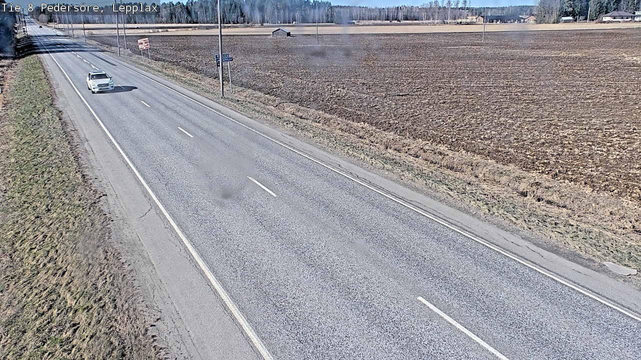 Weather Camera Image Väg 8 Pedersöre, Lepplax, Pedersören kunta, Pohjanmaa