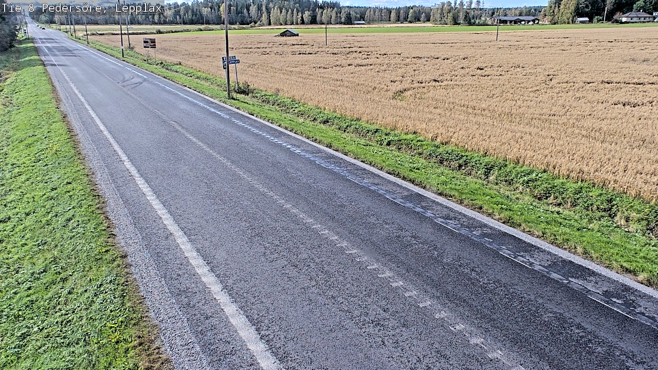 Weather Camera Image Road 8 Pedersöre, Lepplax, Pedersören kunta, Pohjanmaa