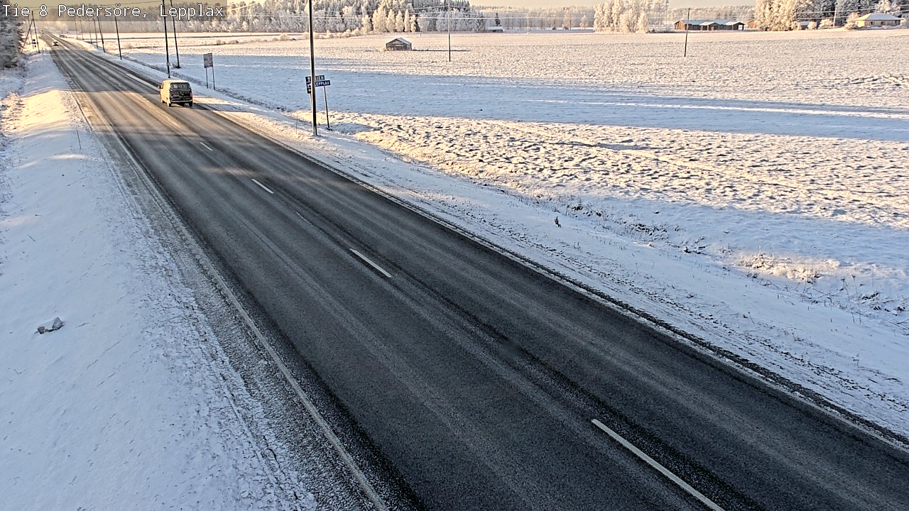 Weather Camera Image Road 8 Pedersöre, Lepplax, Pedersören kunta, Pohjanmaa