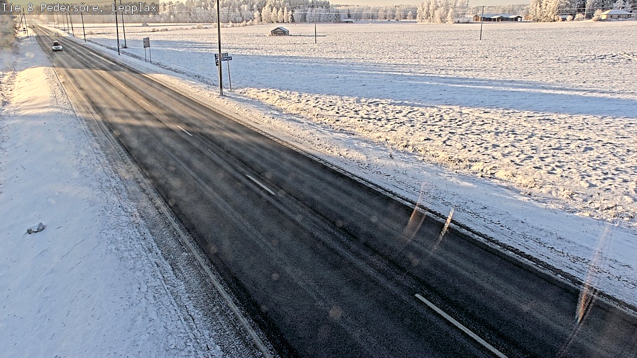 Weather Camera Image Road 8 Pedersöre, Lepplax, Pedersören kunta, Pohjanmaa