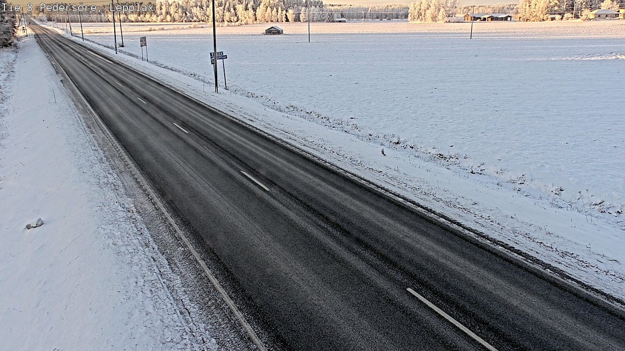 Weather Camera Image Road 8 Pedersöre, Lepplax, Pedersören kunta, Pohjanmaa