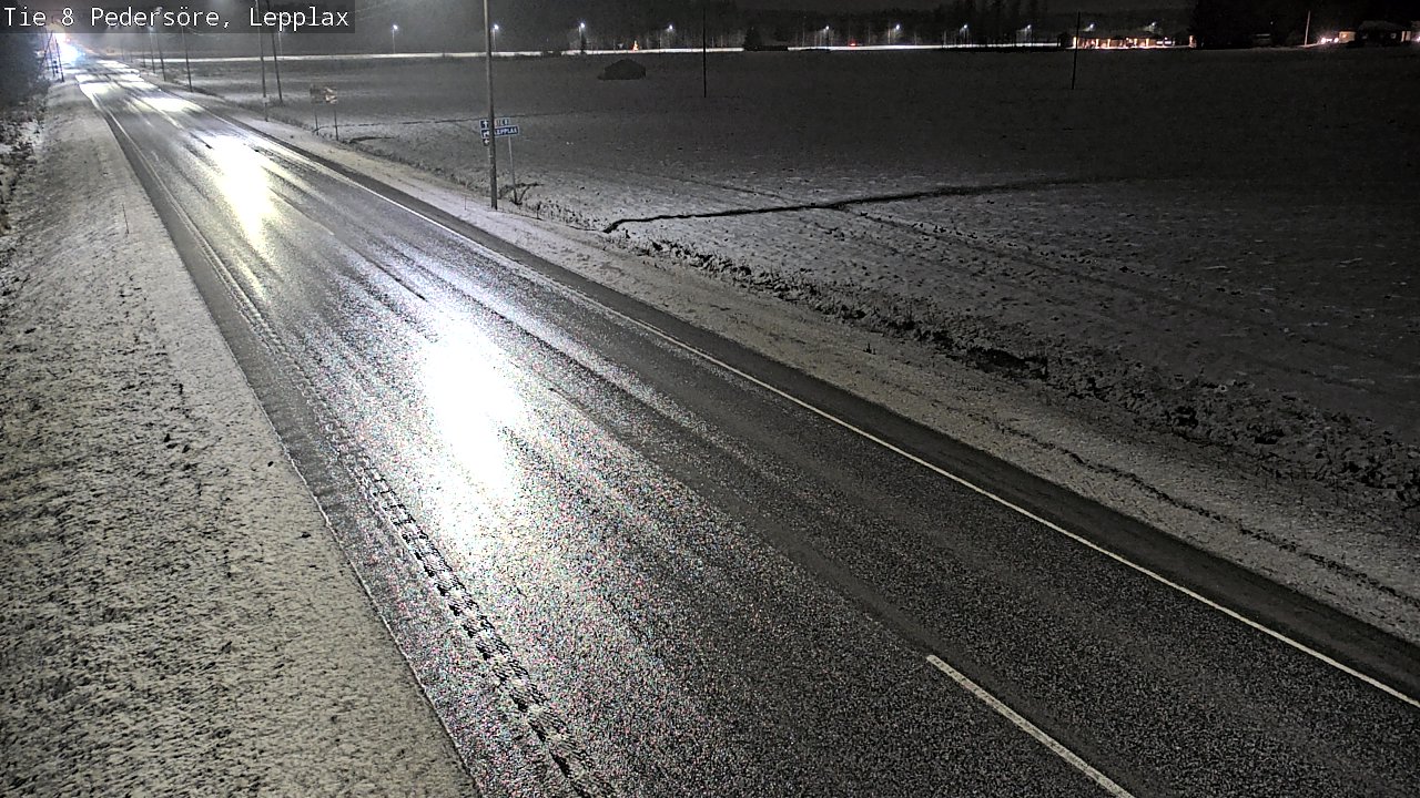 Weather Camera Image Väg 8 Pedersöre, Lepplax, Pedersören kunta, Pohjanmaa