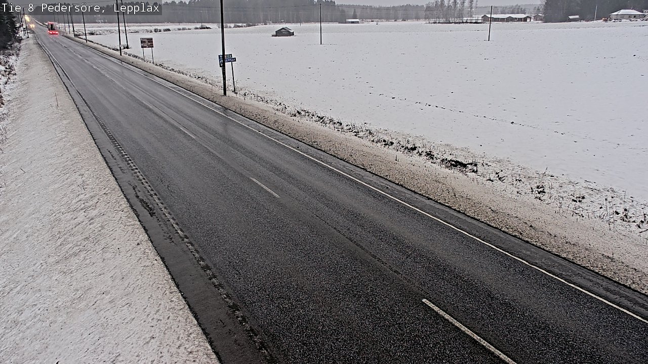 Weather Camera Image Väg 8 Pedersöre, Lepplax, Pedersören kunta, Pohjanmaa