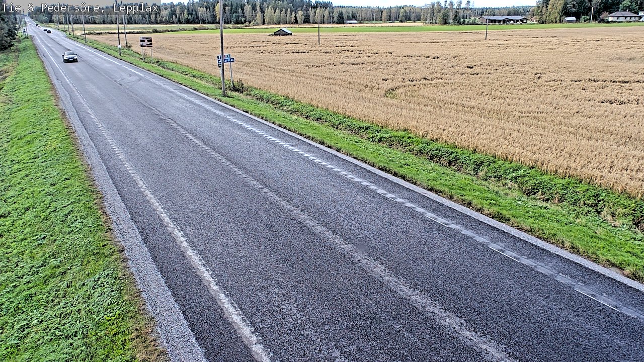 Weather Camera Image Road 8 Pedersöre, Lepplax, Pedersören kunta, Pohjanmaa