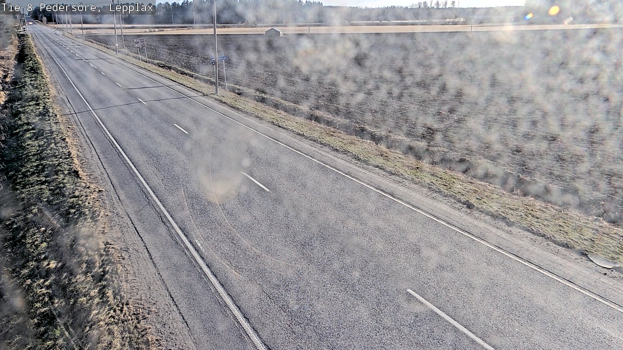 Weather Camera Image Väg 8 Pedersöre, Lepplax, Pedersören kunta, Pohjanmaa