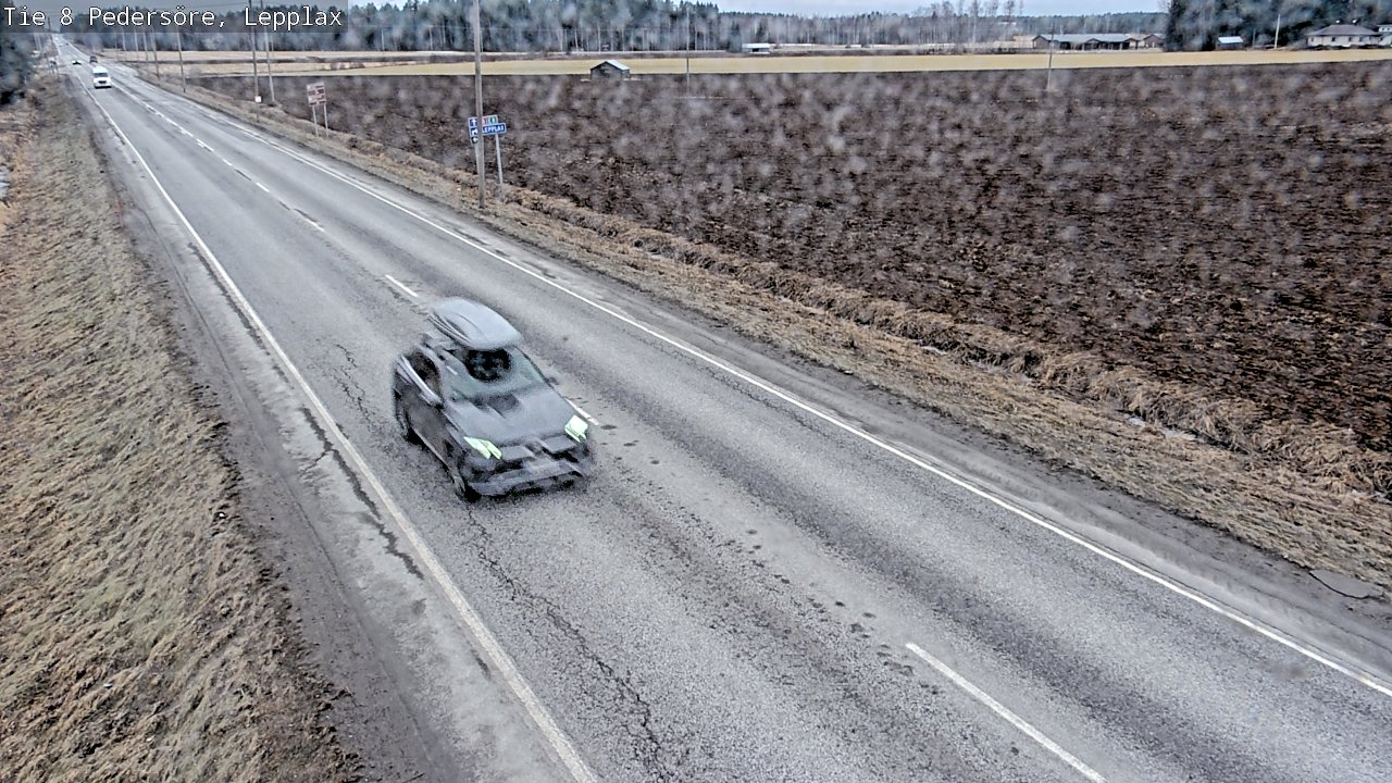 Weather Camera Image Väg 8 Pedersöre, Lepplax, Pedersören kunta, Pohjanmaa