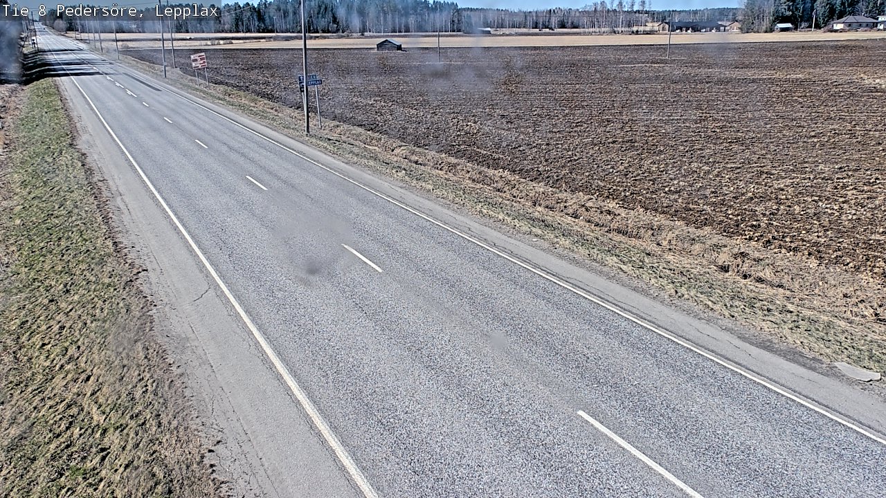 Weather Camera Image Väg 8 Pedersöre, Lepplax, Pedersören kunta, Pohjanmaa