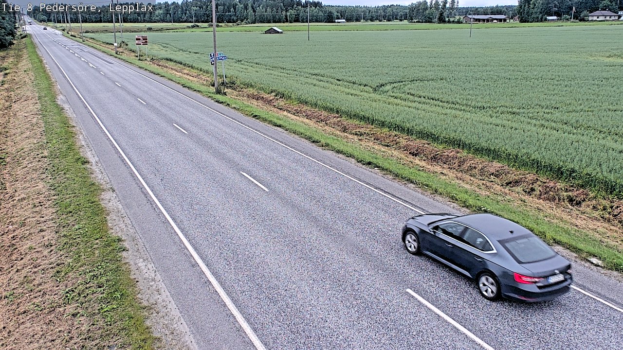 Weather Camera Image Road 8 Pedersöre, Lepplax, Pedersören kunta, Pohjanmaa