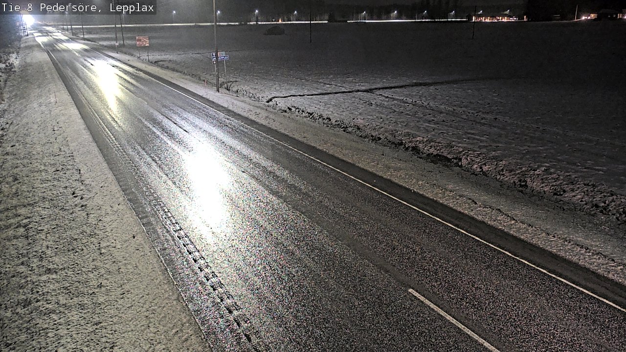 Weather Camera Image Väg 8 Pedersöre, Lepplax, Pedersören kunta, Pohjanmaa