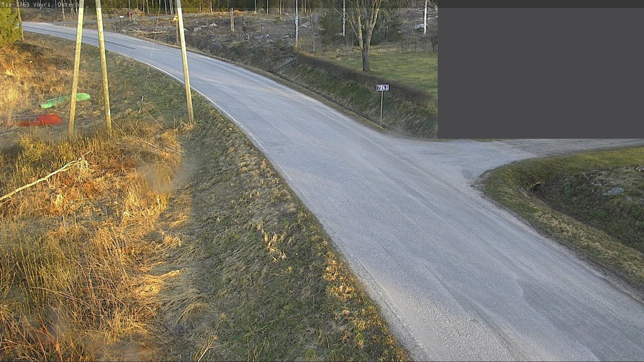 Weather Camera Image Väg 7763 Vöyri, Österö, Vöyri, Pohjanmaa