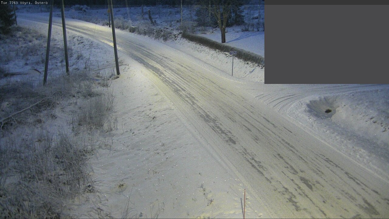 Weather Camera Image Väg 7763 Vöyri, Österö, Vöyri, Pohjanmaa