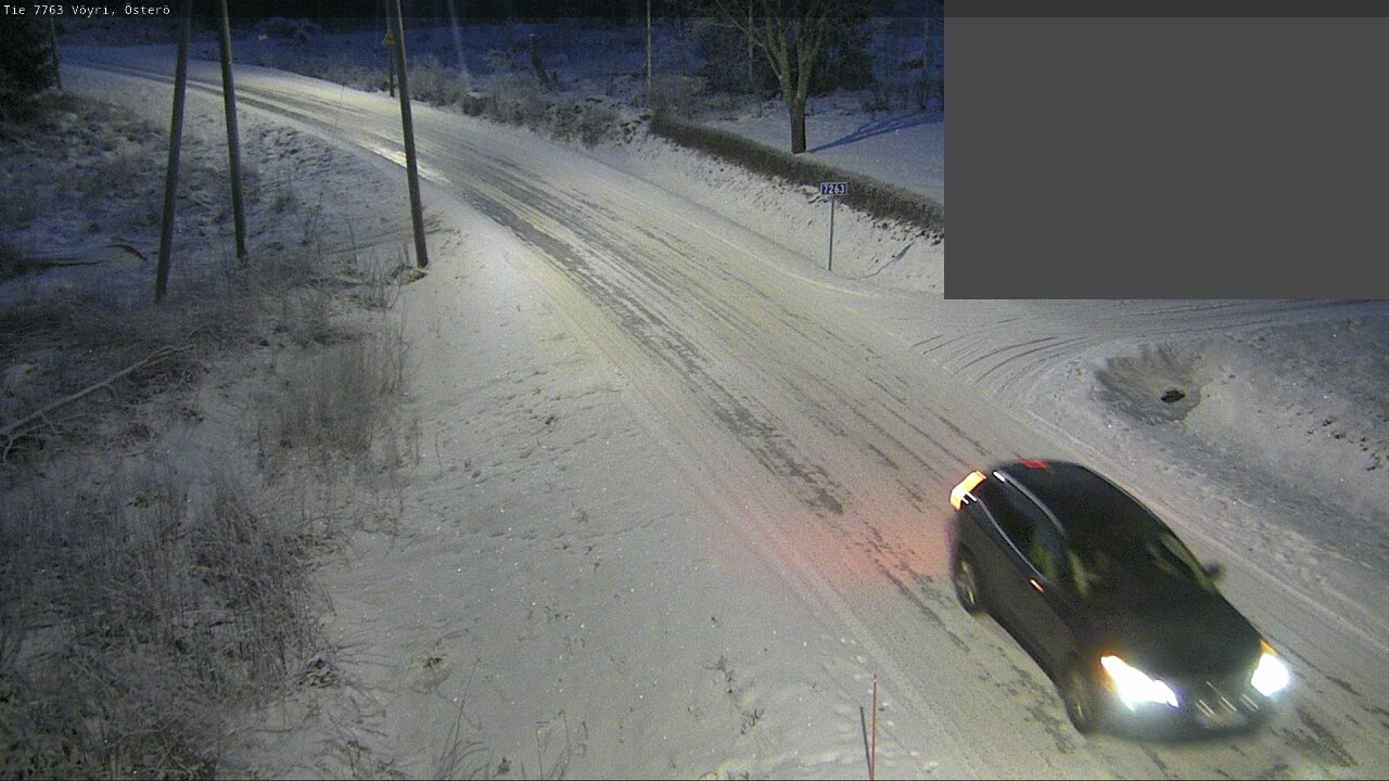 Weather Camera Image Väg 7763 Vöyri, Österö, Vöyri, Pohjanmaa