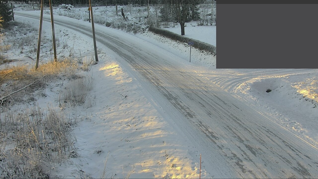 Weather Camera Image Väg 7763 Vöyri, Österö, Vöyri, Pohjanmaa