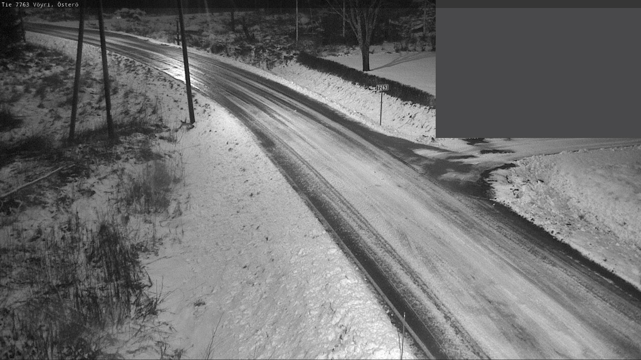 Weather Camera Image Väg 7763 Vöyri, Österö, Vöyri, Pohjanmaa