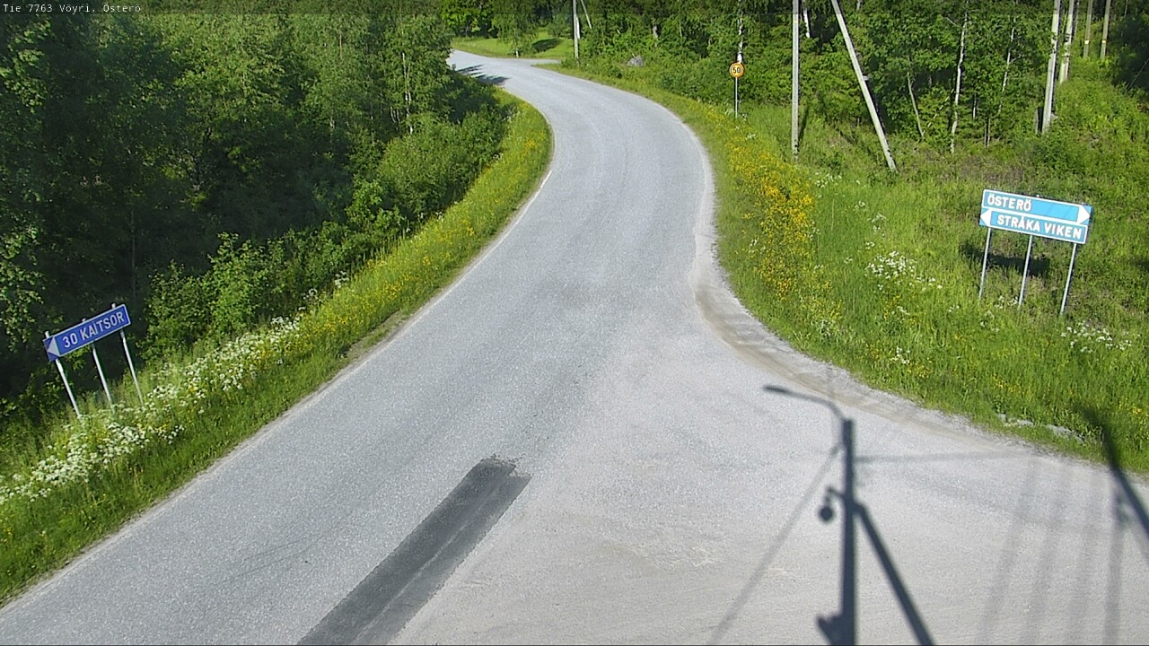 Weather Camera Image Väg 7763 Vöyri, Österö, Vöyri, Pohjanmaa