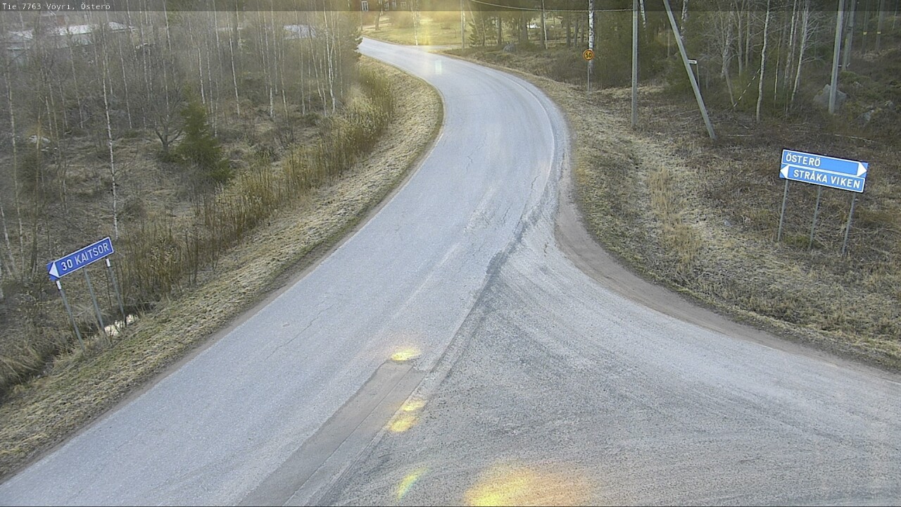 Weather Camera Image Väg 7763 Vöyri, Österö, Vöyri, Pohjanmaa
