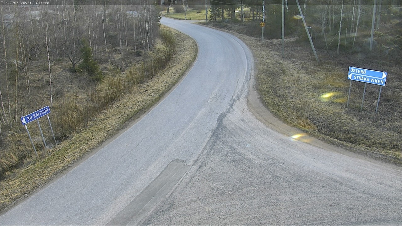 Weather Camera Image Väg 7763 Vöyri, Österö, Vöyri, Pohjanmaa