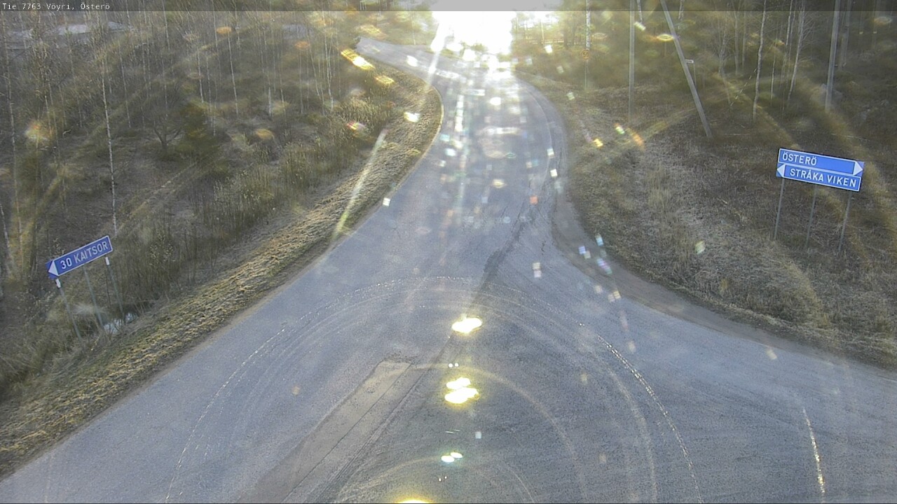 Weather Camera Image Väg 7763 Vöyri, Österö, Vöyri, Pohjanmaa
