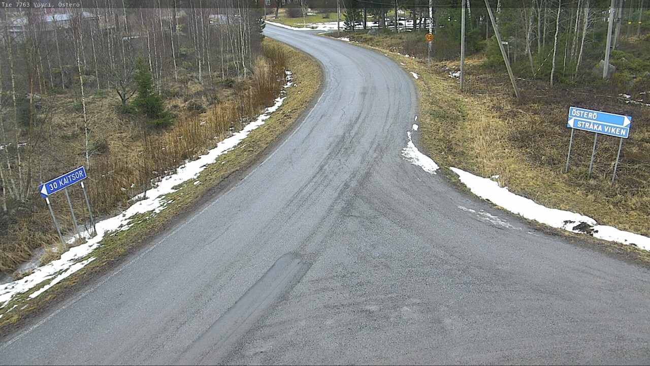 Weather Camera Image Väg 7763 Vöyri, Österö, Vöyri, Pohjanmaa