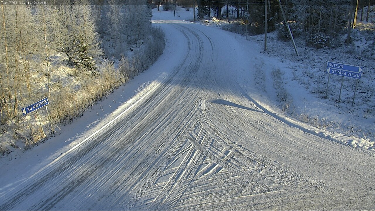 Weather Camera Image Väg 7763 Vöyri, Österö, Vöyri, Pohjanmaa