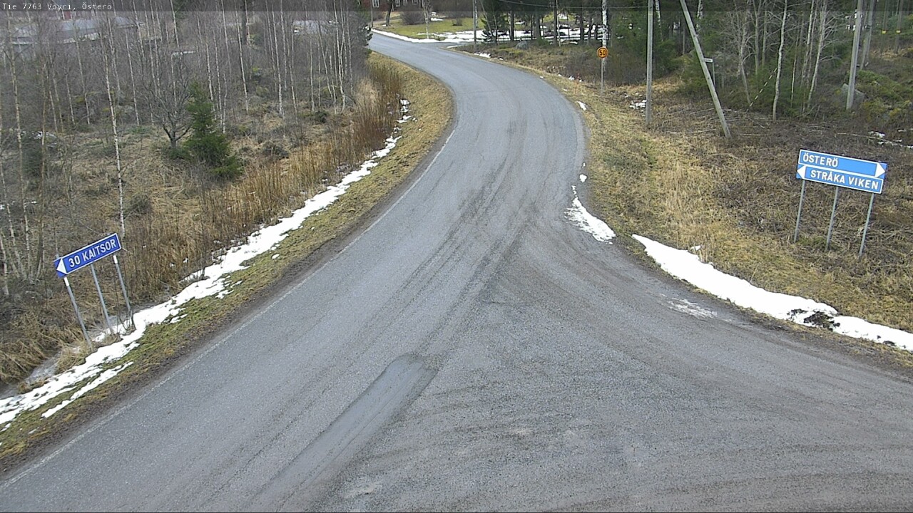Weather Camera Image Väg 7763 Vöyri, Österö, Vöyri, Pohjanmaa