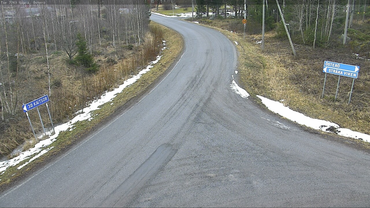 Weather Camera Image Väg 7763 Vöyri, Österö, Vöyri, Pohjanmaa