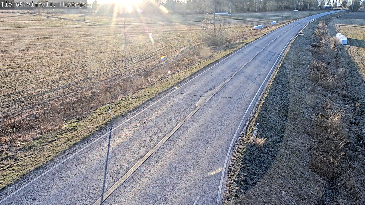 Weather Camera Image Road 68 Vimpeli, Hietoja, Vimpeli, Etelä-Pohjanmaa