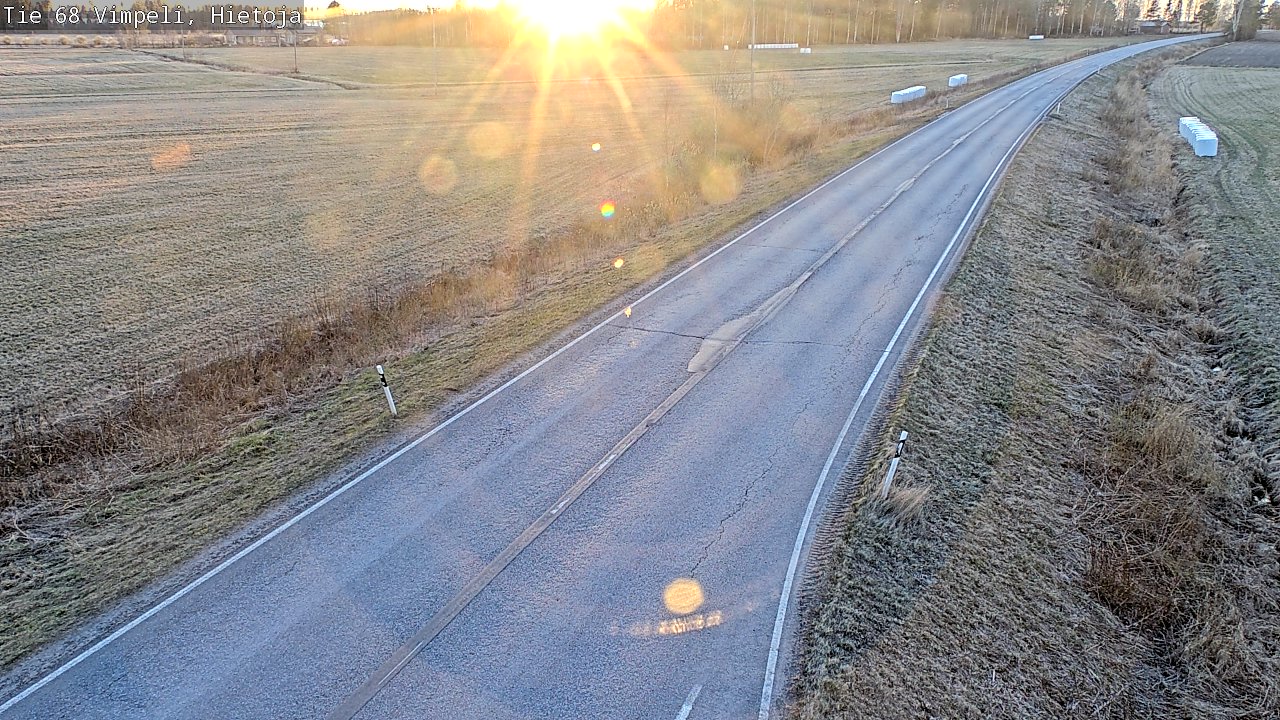 Weather Camera Image Road 68 Vimpeli, Hietoja, Vimpeli, Etelä-Pohjanmaa