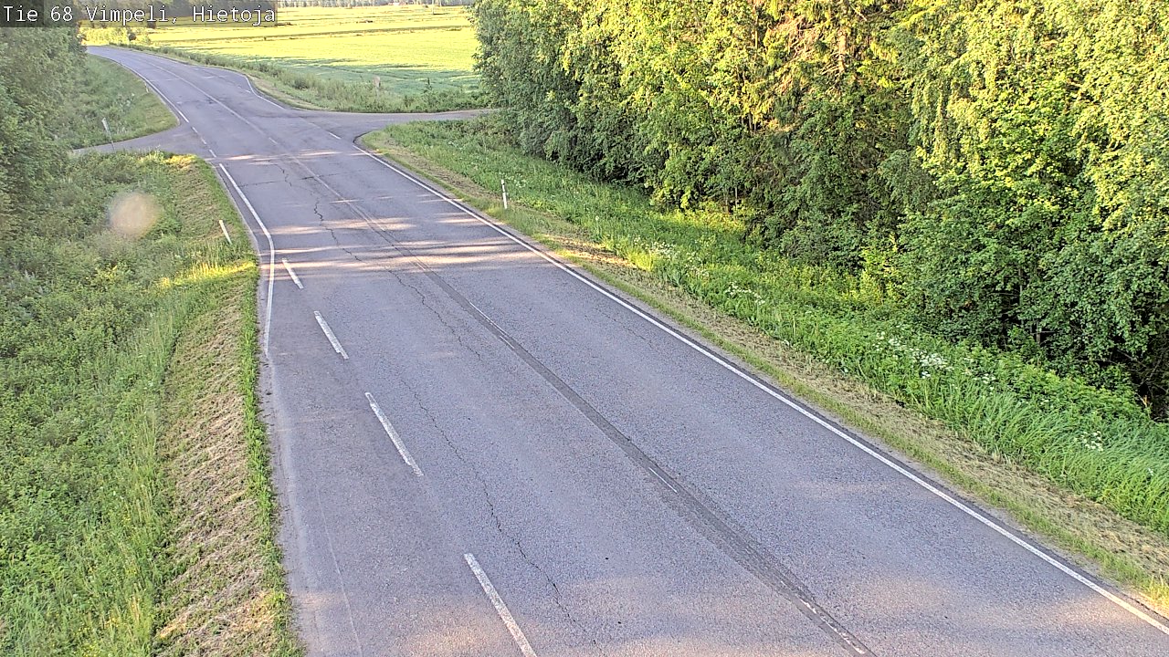 Weather Camera Image Road 68 Vimpeli, Hietoja, Vimpeli, Etelä-Pohjanmaa