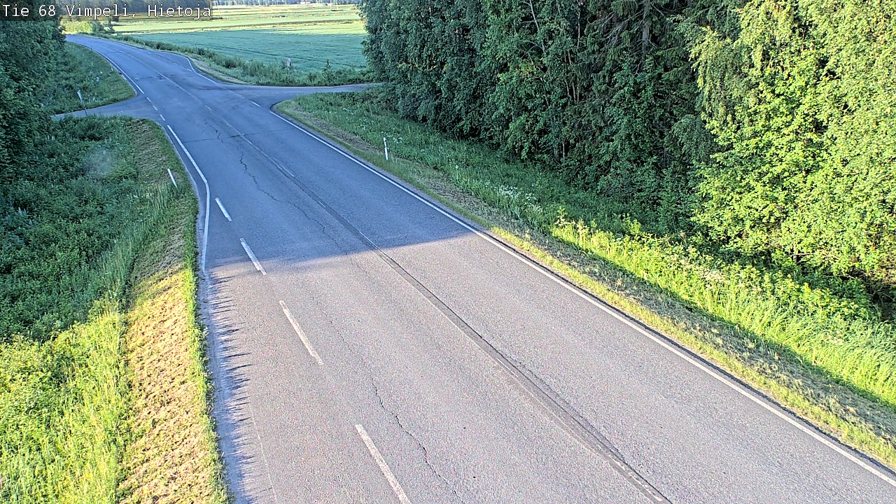 Weather Camera Image Road 68 Vimpeli, Hietoja, Vimpeli, Etelä-Pohjanmaa