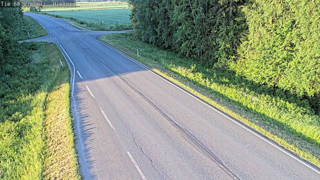Weather Camera Image Road 68 Vimpeli, Hietoja, Vimpeli, Etelä-Pohjanmaa