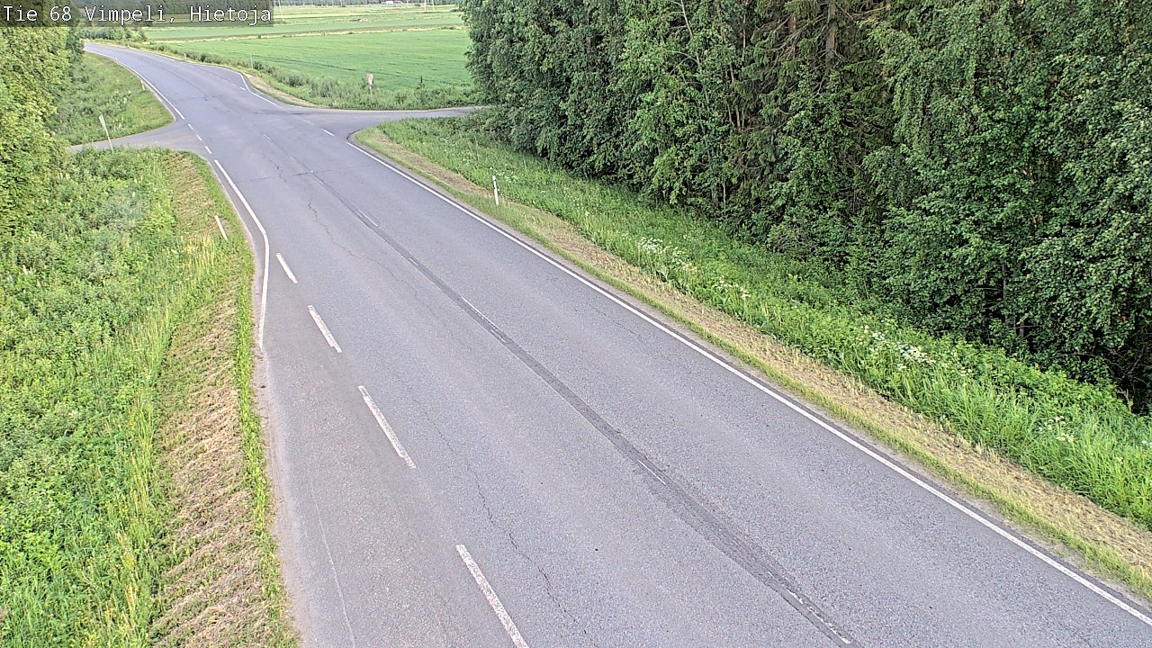 Weather Camera Image Road 68 Vimpeli, Hietoja, Vimpeli, Etelä-Pohjanmaa