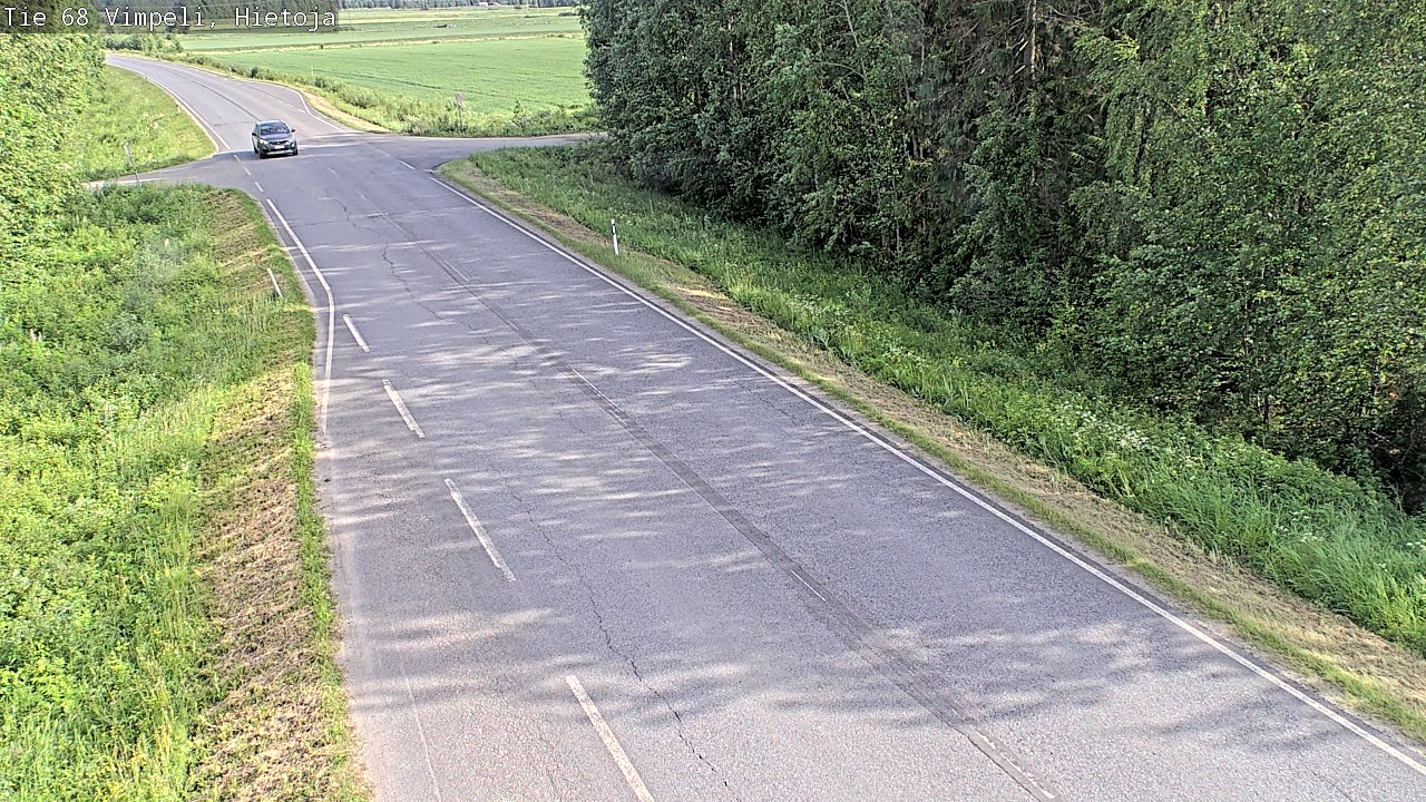 Weather Camera Image Road 68 Vimpeli, Hietoja, Vimpeli, Etelä-Pohjanmaa