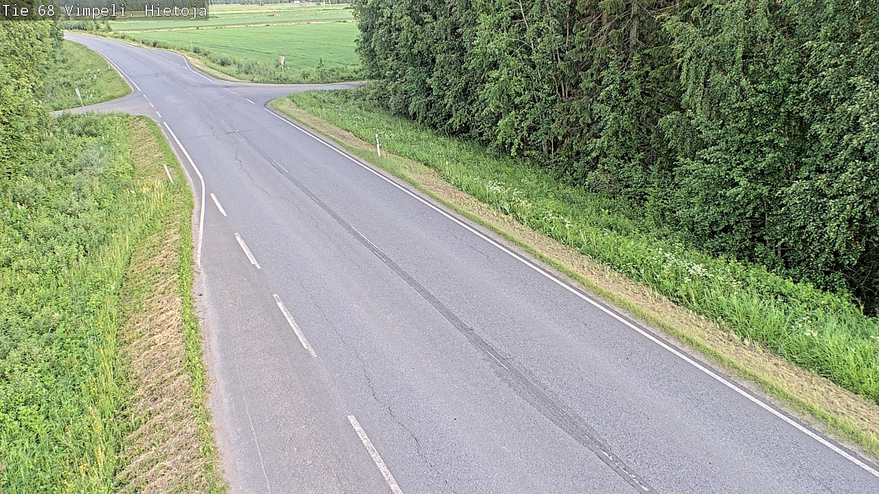 Weather Camera Image Road 68 Vimpeli, Hietoja, Vimpeli, Etelä-Pohjanmaa