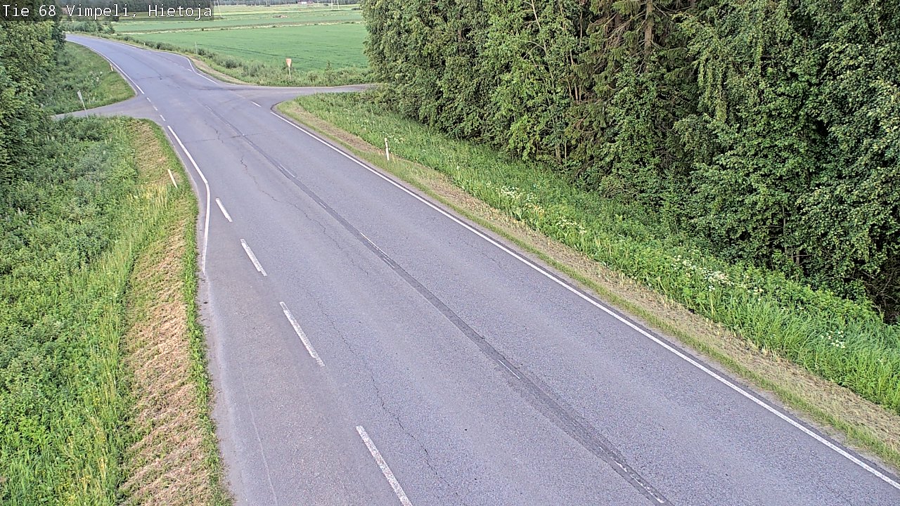 Weather Camera Image Road 68 Vimpeli, Hietoja, Vimpeli, Etelä-Pohjanmaa