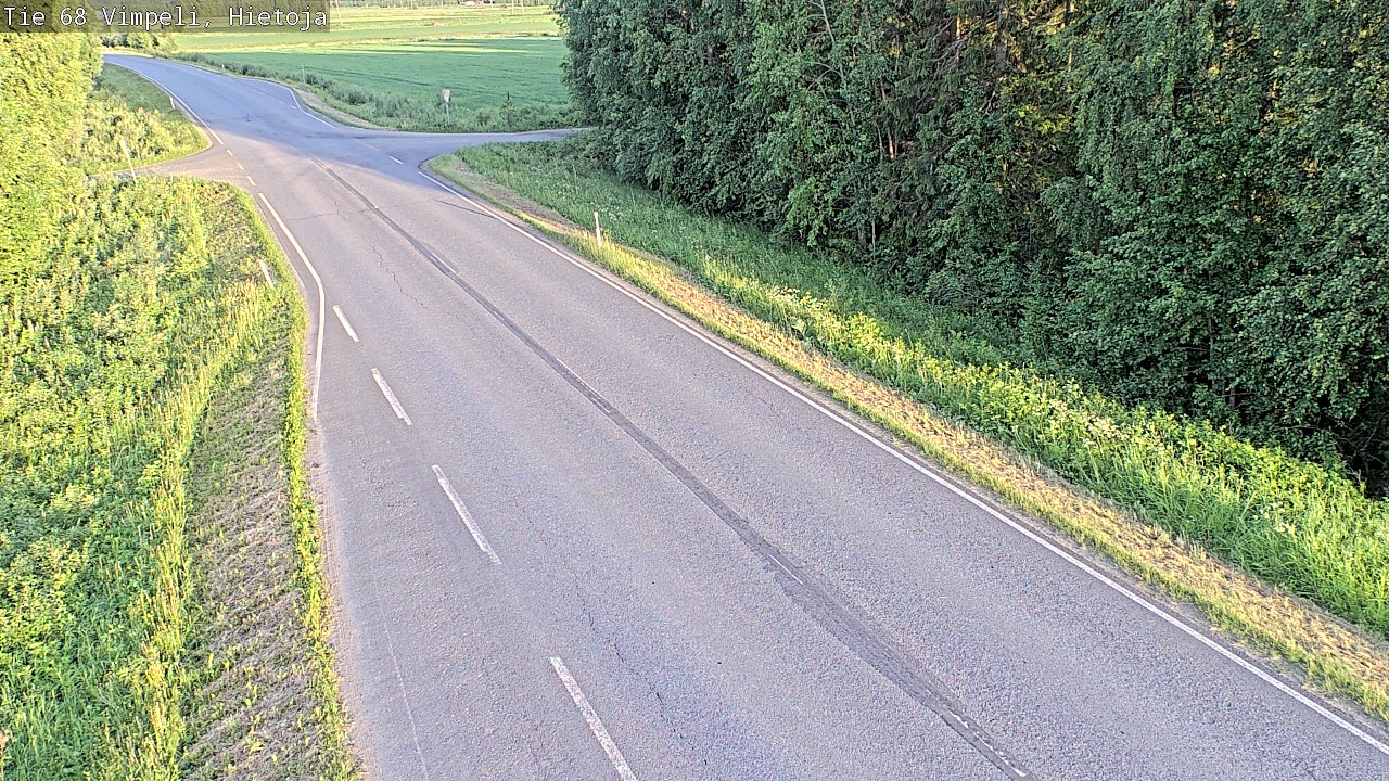 Weather Camera Image Road 68 Vimpeli, Hietoja, Vimpeli, Etelä-Pohjanmaa