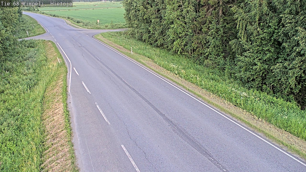 Weather Camera Image Road 68 Vimpeli, Hietoja, Vimpeli, Etelä-Pohjanmaa